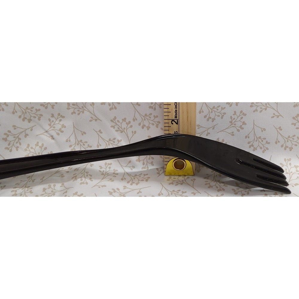 Melamine Black Spatula Turner Flipper Fork Utensil Unbranded 11 inches long - Picture 7 of 7